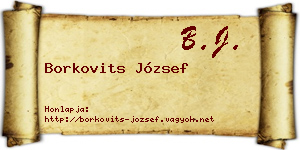 Borkovits József névjegykártya